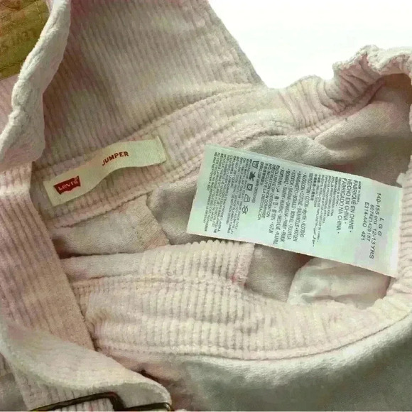 LEVI’S Girls Light‎ Pink Corduroy Jumper - Picture 7 of 9